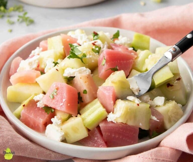 Cucumber Beet Salad With Feta For One