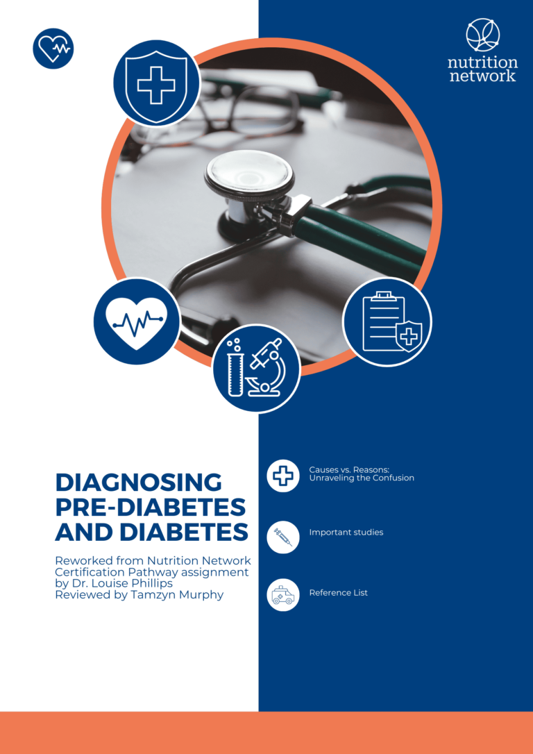 Diagnosing Pre Diabetes And Diabetes Nutrition Network