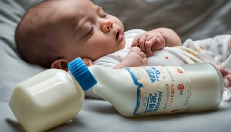 The Baby Chokes On Milk From The Nose While Sleeping