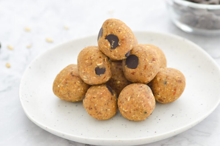 Healthy Vegan Chickpea Cookie Protein Balls