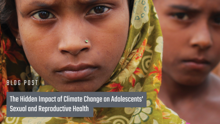 The Hidden Effect Of Climate Change On Adolescent Srh