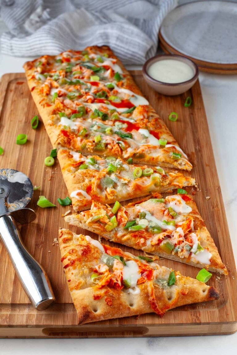 Buffalo Chicken Flatbread | Kara Lydon