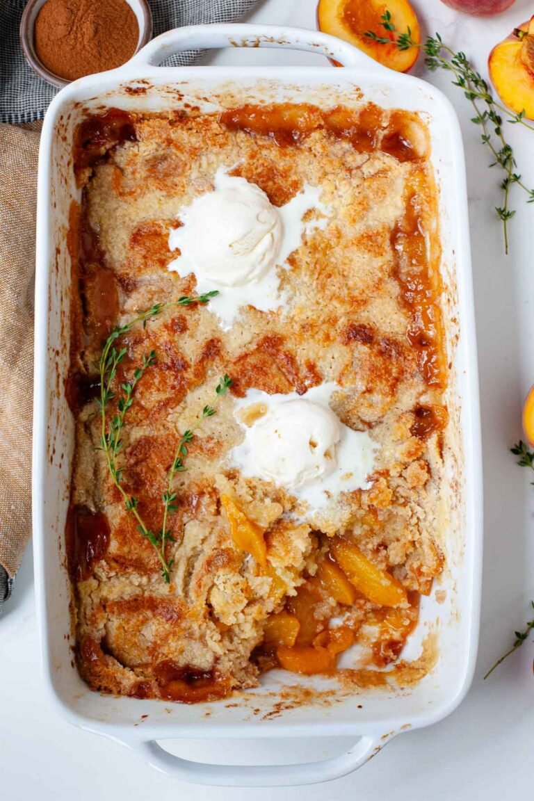 Peach Cobbler With Cake Mix And Fresh Peaches