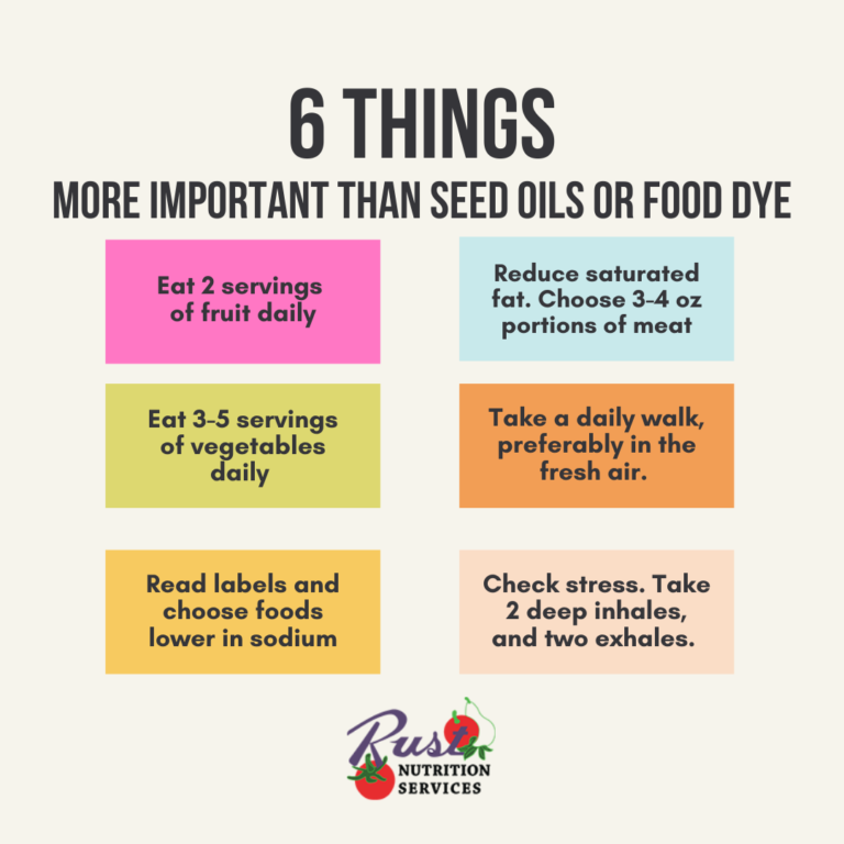 6 Things More Important Than Seed Oil And Food Dyes