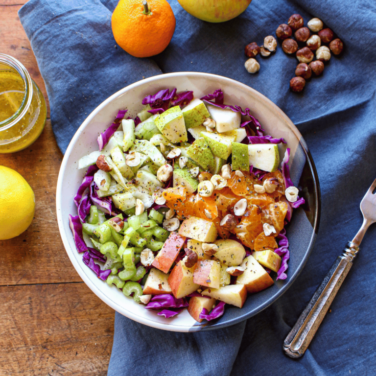 Chopped Winter Salad With Lemon Dressing