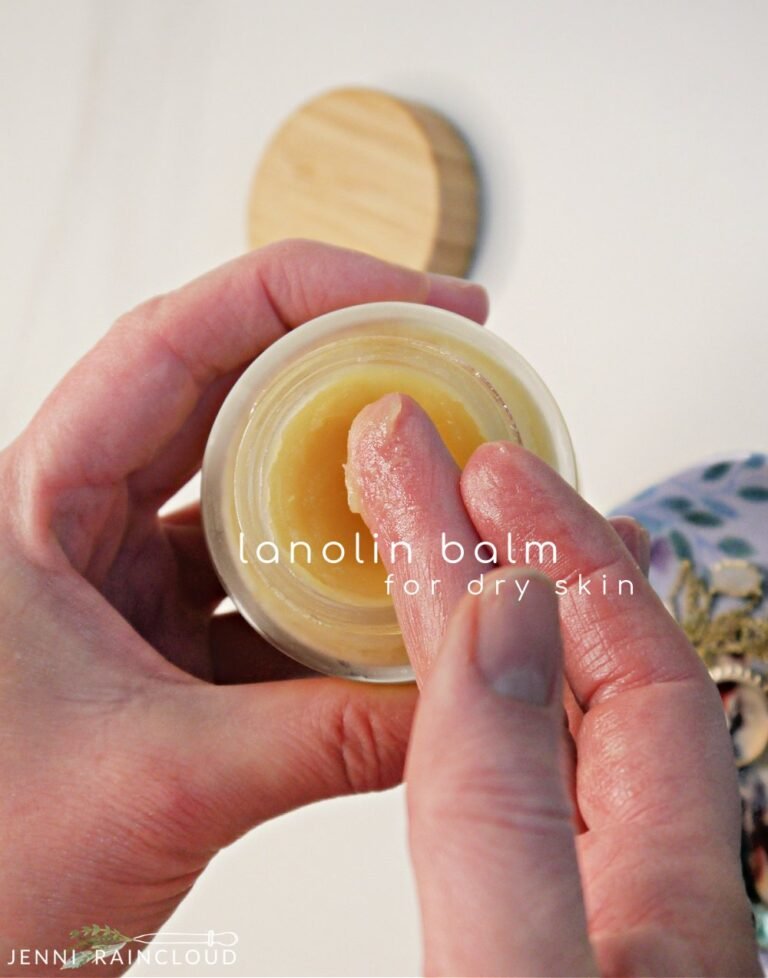 Homemade Lanolin Balm For Dry Skin