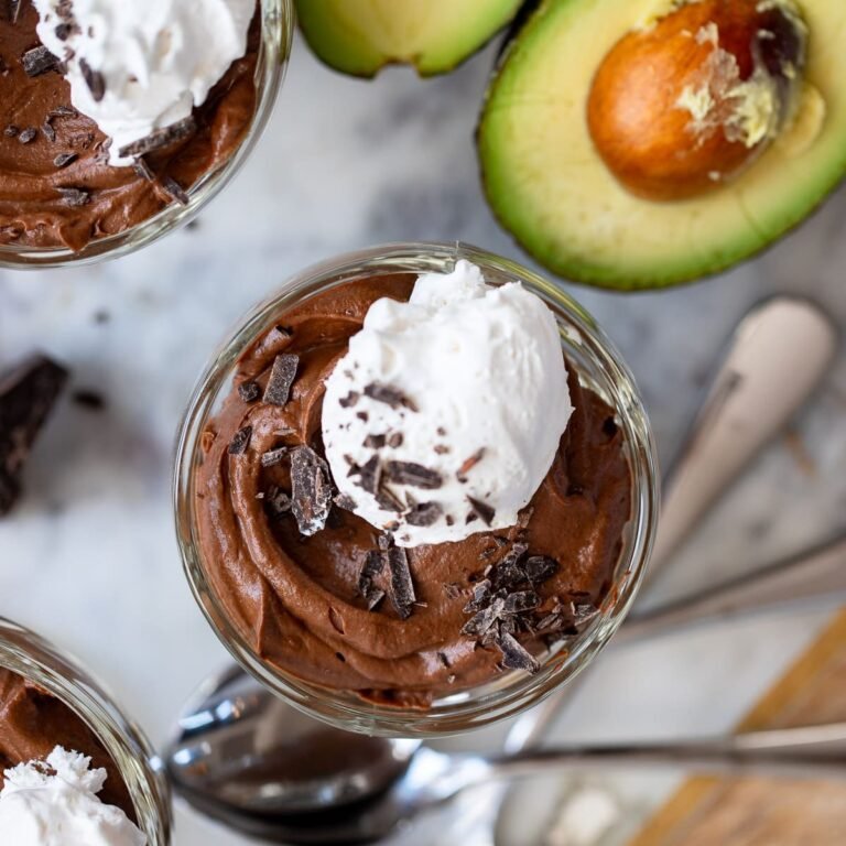 Creamy Chocolate Avocado Pudding (no Dairy, Gluten Free!)