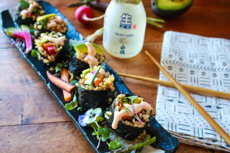 Farmers Market Veantable Sushi Sharon Palmer, The Plant Powered
