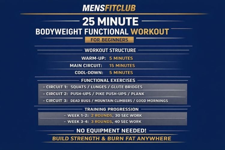25-Minute Bodyweight Functional Training Program for Beginners 25 Minute Bodyweight Functional Training Program For Beginners