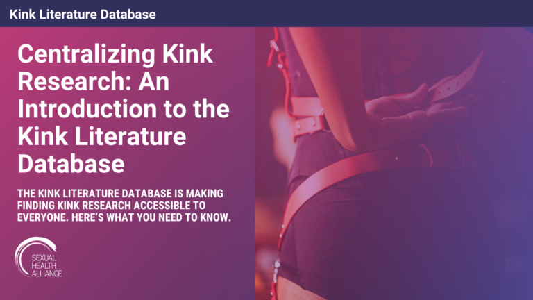 An Introduction To The Kink Literature Database — Sexual Health