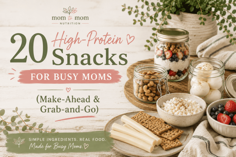 20 High-Protein Snacks for Busy Moms (Prep and Go) 20 High Protein Snacks For Busy Moms (prep And Go)