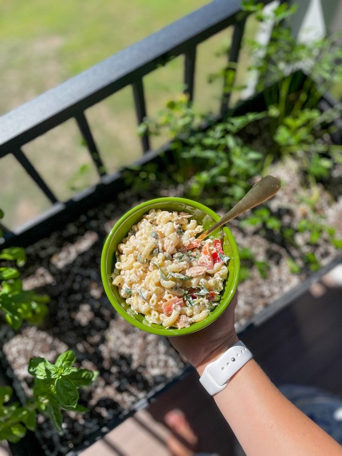 Creamy tuna pasta salad with lemon and capers • Kath Eats Creamy Tuna Pasta Salad With Lemon And Capers • Kath