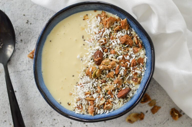 High Protein Tropical Smoothie Bowl (Plant Based Recipe) High Protein Tropical Smoothie Bowl (plant Based Recipe)